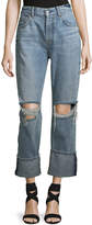 Thumbnail for your product : 7 For All Mankind Rickie Distressed Boyfriend Ankle Jeans