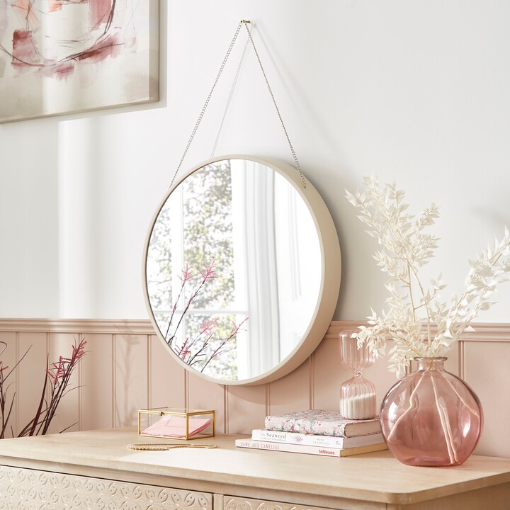 Dunelm Medium Hanging Chain Wall Mirror Sandstone ShopStyle