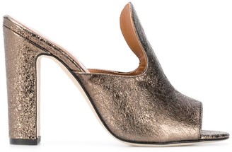 high block heel mules