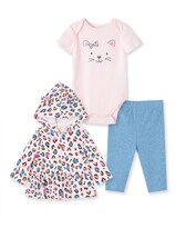 Thumbnail for your product : Little Me Kitty Hoodie, Bodysuit & Leggings Set