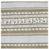 Croscill Devon Embroidered Stripe 16" x 12" Decorative Pillow
