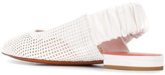Santoni Perforated Slingback Sandals