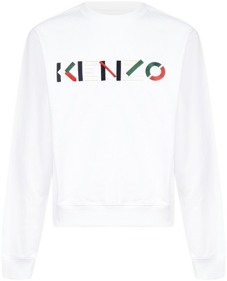 kenzo logo hooded sweatshirt