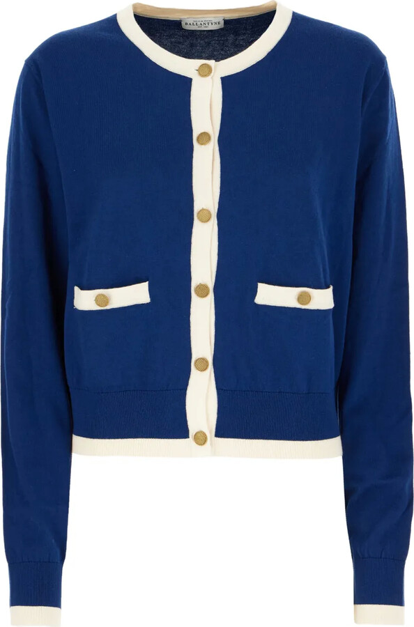 Ballantyne Buttoned Cropped Cardigan