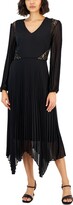 Thumbnail for your product : Taylor Women's Lace-Trim Pleated Fit & Flare Dress