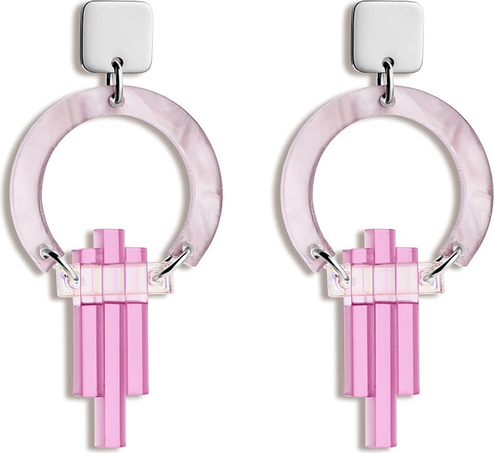 Toolally Petite Art Deco Chandeliers - Mauve Pearl & Heather