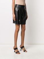 Thumbnail for your product : Ermanno Scervino Leather-Effect Buckled Shorts