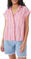 Thumbnail for your product : Free People Play It Cool Stripe Button-Up Top