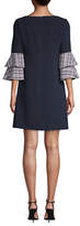 Thumbnail for your product : Eliza J Tiered Ruffled-Sleeve Shift Dress