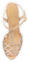 Thumbnail for your product : Sergio Rossi Scalloped Crystal T-Strap Platform Sandal