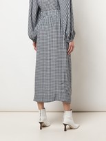 Thumbnail for your product : Ganni Gingham Print Midi Skirt
