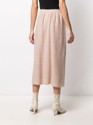 Fabiana Filippi Sequin Embellished Midi Skirt