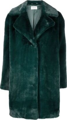 P.A.R.O.S.H. Single Breasted Faux Fur Coat