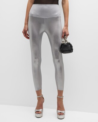 Calvin Klein Performance high rise flared leggings in steel - ShopStyle