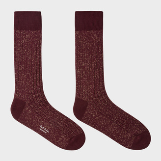 Paul Smith Men's Damson Glittered Socks