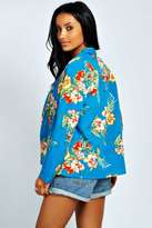 Thumbnail for your product : boohoo Zoe Tropical Floral Blazer