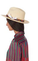 Thumbnail for your product : Sensi Classic Panama Beaded Straw Hat - Beige