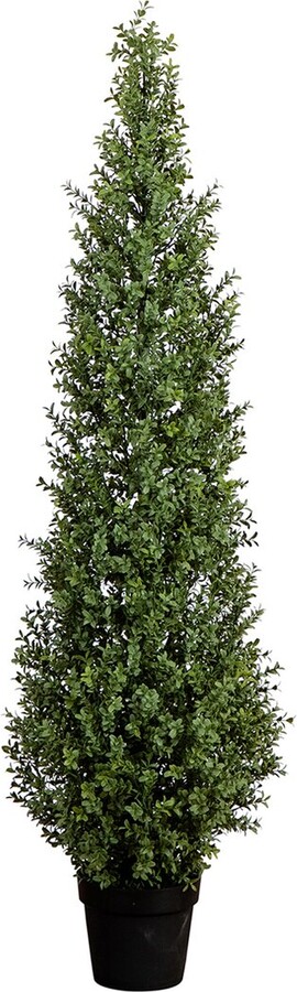 Nearly Natural 5Ft Indoor/Outdoor Uv-Resistant Artificial Boxwood Topiary Tree