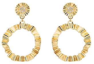 Loren Stazia Women's Diamanté Clip-On Drop Earrings - Gold