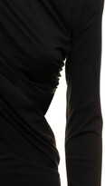 Thumbnail for your product : ATTICO Woman's Black Draped Dress With Knot Detail