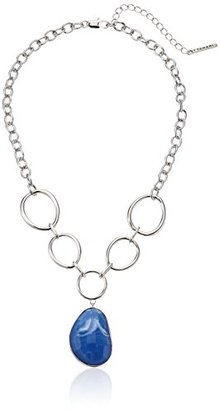 T Tahari Blue Frontal Pendant Necklace, 18" + 4" Extender