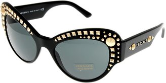 Versace Sunglasses Womens Black Cateye 100% UV Protection VE4269 GB1/87