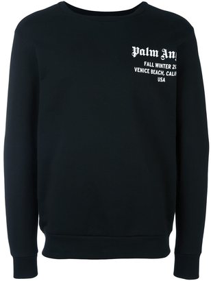 Palm Angels logo print sweatshirt