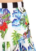 Thumbnail for your product : Stella Jean Printed Cotton Midi Skirt