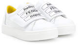Thumbnail for your product : Fendi Kids branded strap sneakers