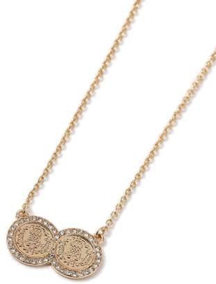 Miss Selfridge Gold Ditsy Necklace