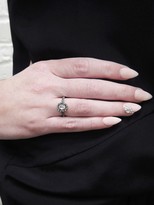 Thumbnail for your product : Cathy Waterman Oval Diamond Flower Ring - Platinum