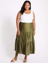 Thumbnail for your product : Marks and Spencer CURVE Tiered Full Maxi Skirt