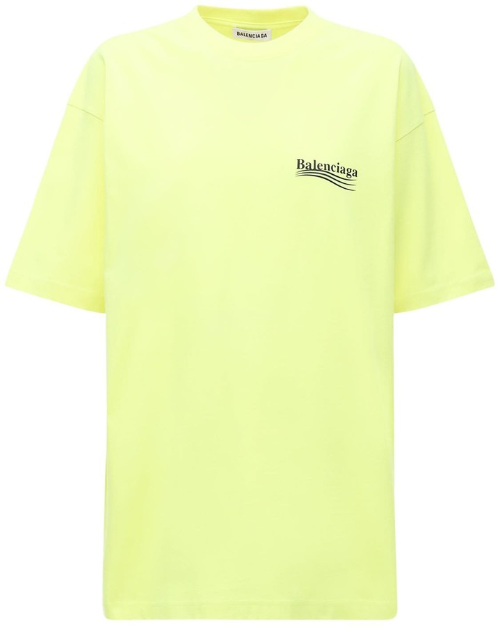 Balenciaga Women's Yellow T-shirts | ShopStyle