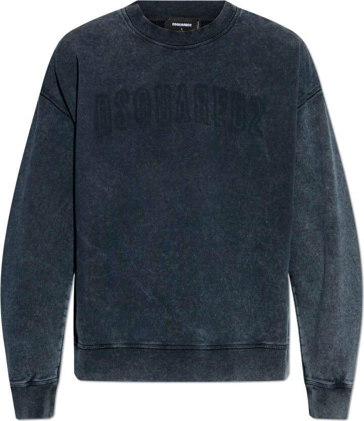 DSQUARED2 Sweatshirt With Logo  Navy - Blue