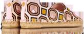 Thumbnail for your product : Tory Burch Cecily Ballet Pink Octagon Square Canvas Embellished Flat Espadrilles