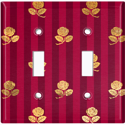 WorldAcc 2-Gang Toggle Light Switch Wall Plate