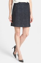 Thumbnail for your product : Halogen Zip Pocket A-Line Skirt (Regular & Petite)