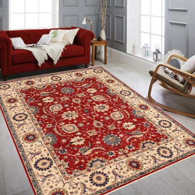 Isabelline Oriental Handmade Hand-Knotted Rectangle 8'3\