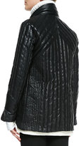 Thumbnail for your product : Helmut Lang Leather Puffer Jacket