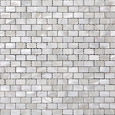 Matrix-Z SeaTile 0.5" x 1" Seashell Brick Joint Mosaic Wall & Floor Tile