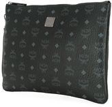 Thumbnail for your product : MCM logo print zip clutch bag