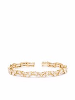 Thumbnail for your product : Monan 18kt Yellow Gold Diamond Cuff Bracelet