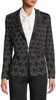 Thumbnail for your product : Misook Petite Houndstooth Knit Blazer Jacket
