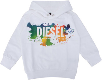 Diesel Kids Logo Printed Hoodie