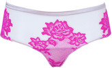 Thumbnail for your product : La Perla Fuchsia and Nude Lace Short