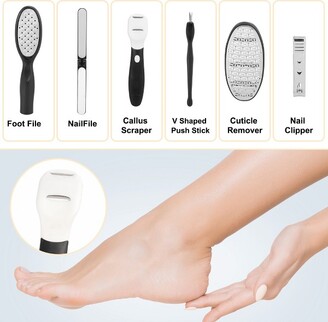 Unique Bargains Foot File Removes Dead Skin Pedicure Feet Care Tool  Stainless Steel Black