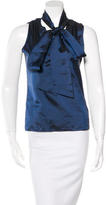 Thumbnail for your product : Piazza Sempione Tie-Accented Sleeveless Top