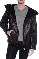 Thumbnail for your product : IRO Jeffrey Hooded Leather Jacket