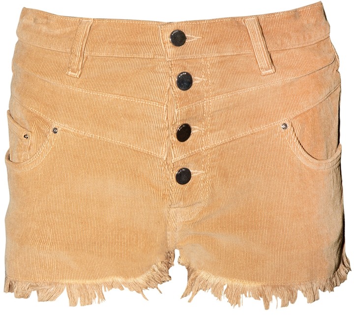 high waisted corduroy shorts