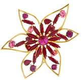Thumbnail for your product : Oscar de la Renta Crystal Abstract Flower Brooch